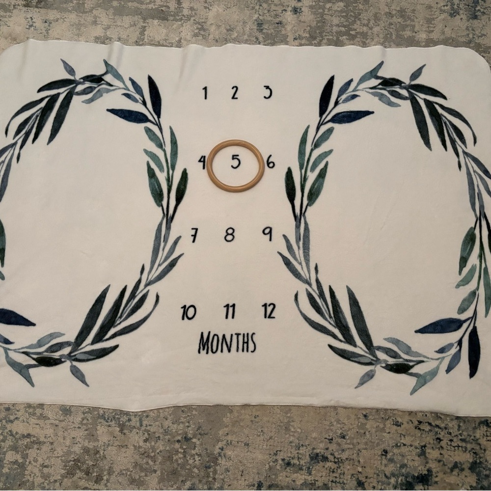 Twin monthly milestone mat